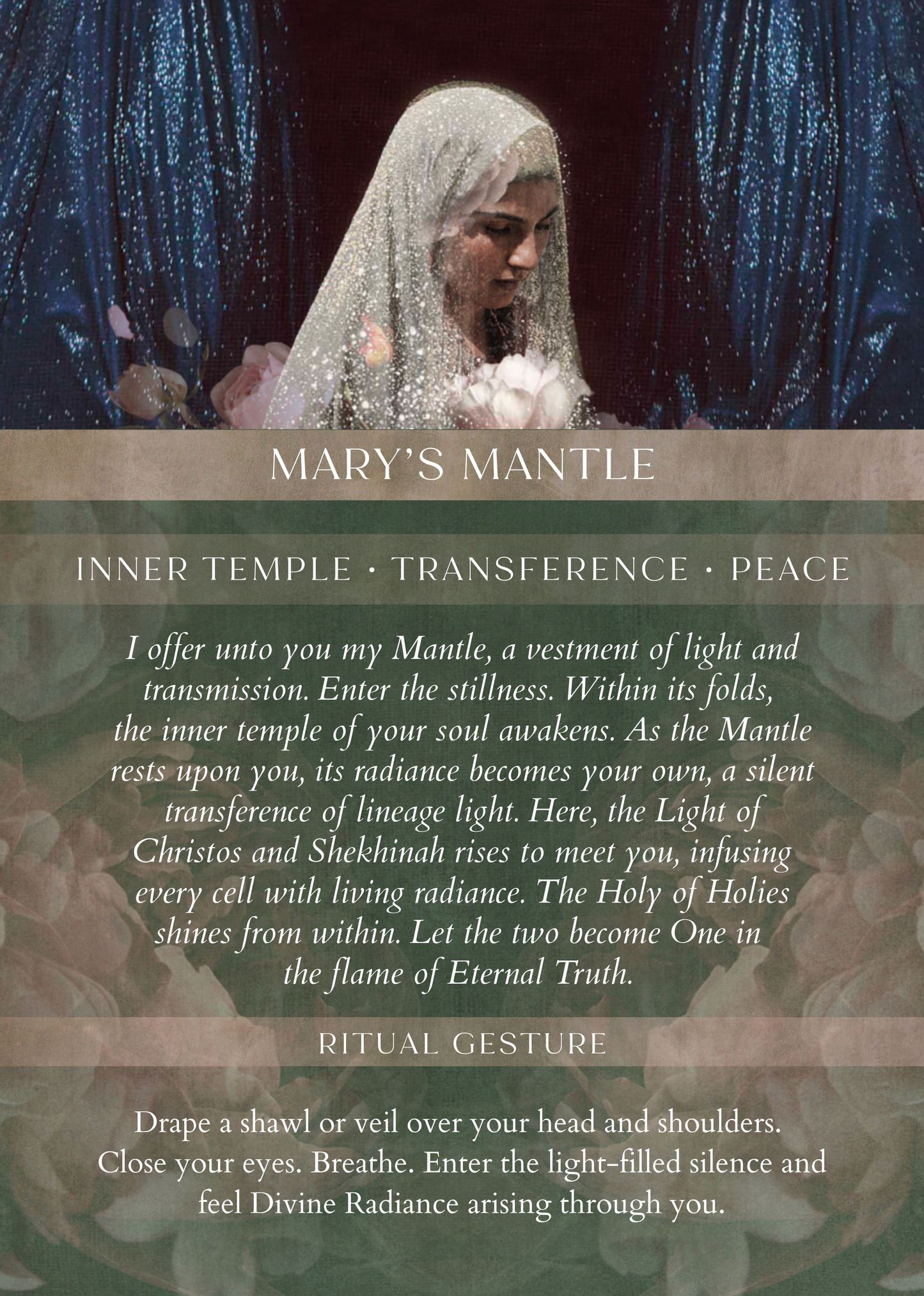 Mary’s Mantle Fine Art Canvas Print